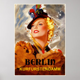 Reiseplakat Berlin Kurfürstendamm Poster