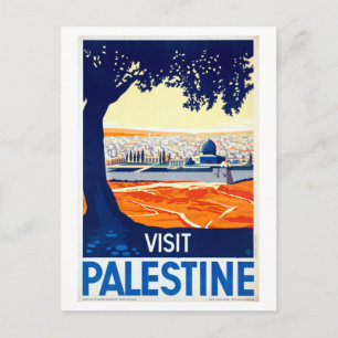 Reiseplakat 'Besuchen Sie Palästina' im Vintage-St Postkarte