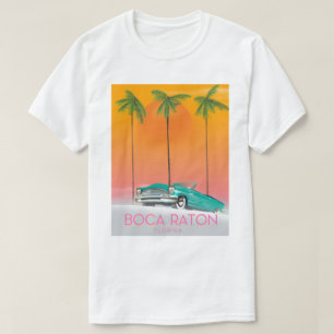 Reiseplakat Boca Raton Florida. T-Shirt