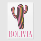 Reiseplakat Bolivien Magnetkarte (Vorderseite)