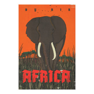 Reiseplakat By Air Africa Fotodruck