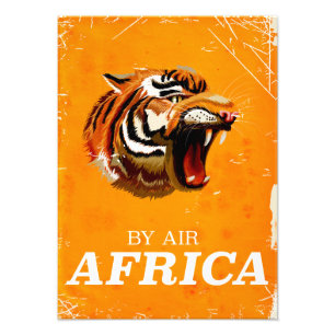 Reiseplakat By Air Africa Fotodruck