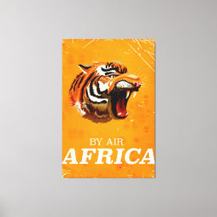 Reiseplakat By Air Africa Leinwanddruck