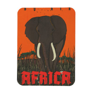 Reiseplakat By Air Africa Magnet