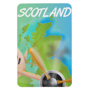 Reiseplakat 'By Air To Scotland' Magnet