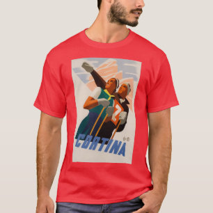 Reiseplakat Cortina vintage T-Shirt