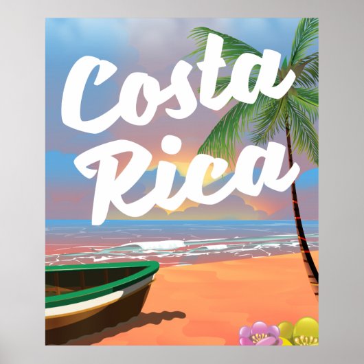 Reiseplakat Costa Rica Beach Poster (Vorne)