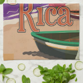 Reiseplakat Costa Rica Küchentuch (Gefaltet)