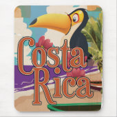 Reiseplakat Costa Rica Mousepad (Vorne)
