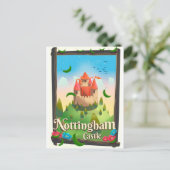 Reiseplakat der Burg Nottingham Postkarte (Stehend Vorderseite)
