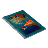 Reiseplakat der französischen Riviera # 1 Notizblock (Rechte Seite)