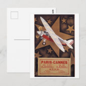 Reiseplakat der französischen STAR Airlines aus de Postkarte (Vorne/Hinten)