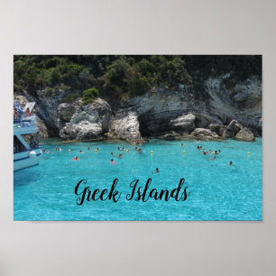 Reiseplakat der griechischen Inseln Poster