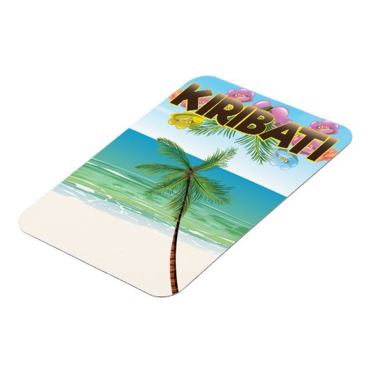 Reiseplakat der Insel Kiribati Magnet (Linke Seite)