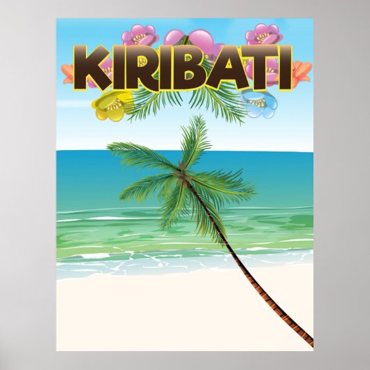 Reiseplakat der Insel Kiribati Poster (Vorne)