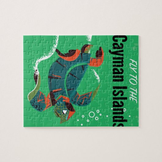 Reiseplakat der Kaimaninseln Puzzle (Horizontal)