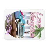 Reiseplakat der Sin City Las Vegas 1980er Magnet (Horizontal)