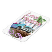 Reiseplakat der Sin City Las Vegas 1980er Magnet (Linke Seite)
