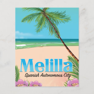Reiseplakat der spanischen Autonomen Stadt Melilla