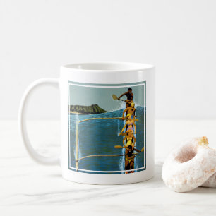 Reiseplakat der United Air Lines nach Hawaii Kaffeetasse