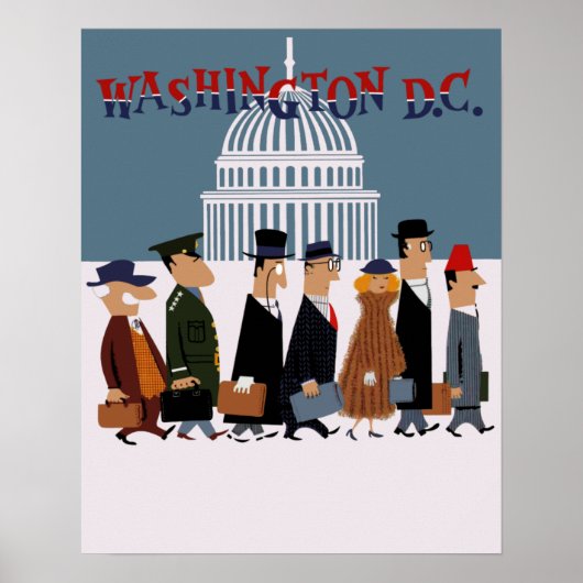 Reiseplakat der Washington DC Poster (Vorne)