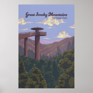 Reiseplakat des Great-Smoky-Mountains-Nationalpark Poster