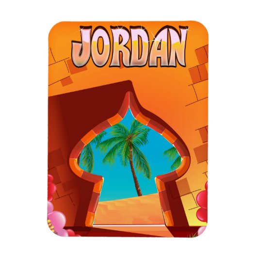Reiseplakat des Jordan Palace Magnet (Vertikal)