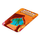 Reiseplakat des Jordan Palace Magnet (Linke Seite)