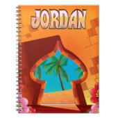 Reiseplakat des Jordan Palace Notizblock (Vorderseite)