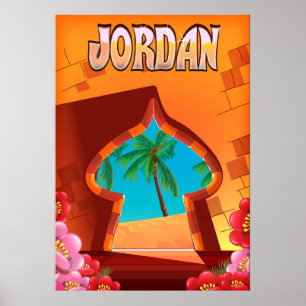 Reiseplakat des Jordan Palace Poster