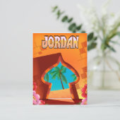 Reiseplakat des Jordan Palace Postkarte (Stehend Vorderseite)
