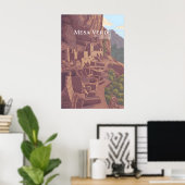 Reiseplakat des Mesa-Verde-Nationalparks Poster (Heimbüro)