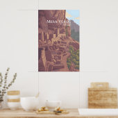 Reiseplakat des Mesa-Verde-Nationalparks Poster (Küche)