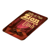 Reiseplakat des Zion National Park Magnet (Linke Seite)