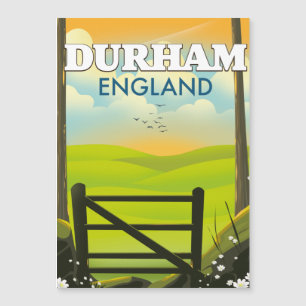 Reiseplakat Durham England Magnetkarte