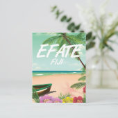 Reiseplakat Efji Pacific Postkarte (Stehend Vorderseite)