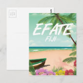 Reiseplakat Efji Pacific Postkarte (Vorne/Hinten)
