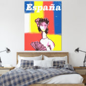 Reiseplakat España Leinwanddruck (Insitu (Schlafzimmer))