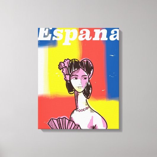 Reiseplakat España Leinwanddruck (Vorderseite)