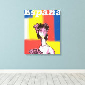Reiseplakat España Leinwanddruck (Insitu (Holzboden))