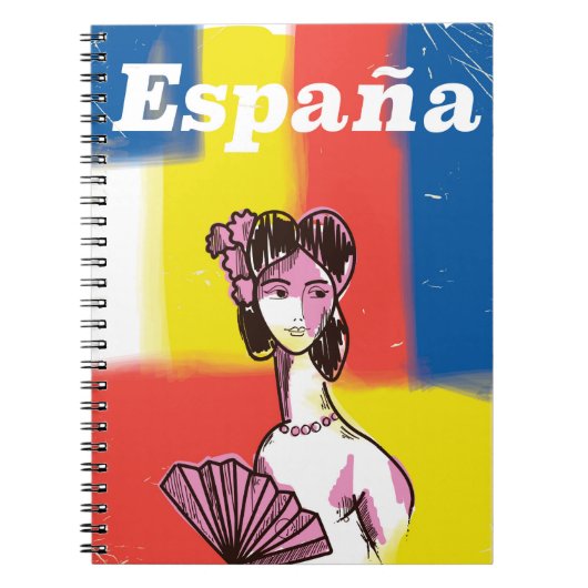 Reiseplakat España Notizblock (Vorderseite)