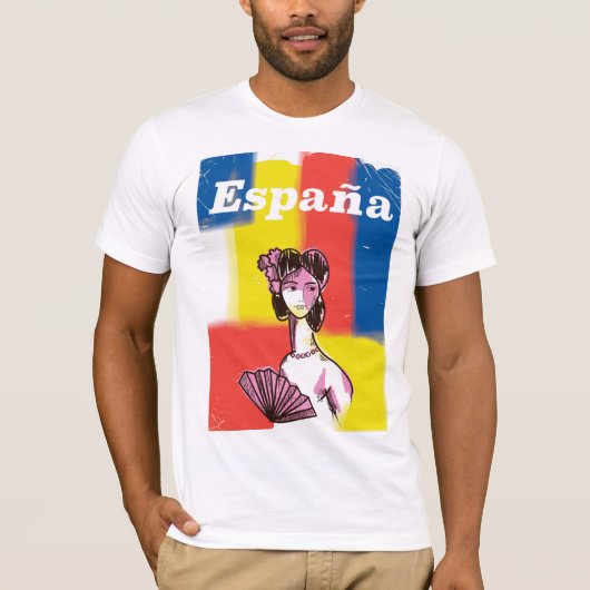 Reiseplakat España T-Shirt (Vorderseite)