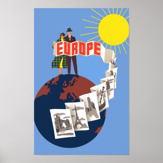 Reiseplakat Europa Poster (Vorne)