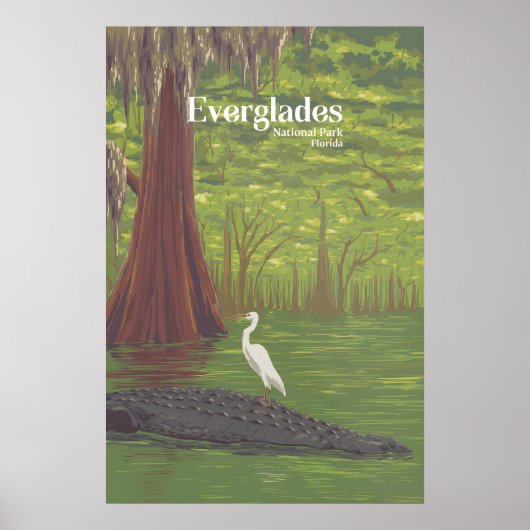 Reiseplakat Everglades Nationalpark Poster (Vorne)