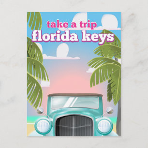 Reiseplakat Florida Keys Postkarte