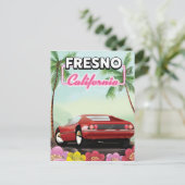 Reiseplakat Fresno Postkarte (Stehend Vorderseite)
