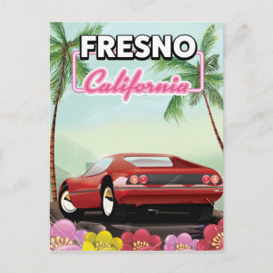Reiseplakat Fresno Postkarte