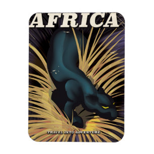 Reiseplakat für Afrika Magnet