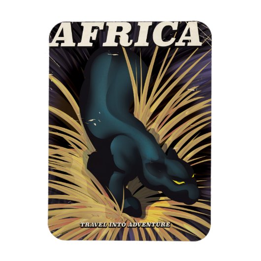 Reiseplakat für Afrika Magnet (Vertikal)