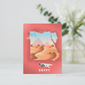 Reiseplakat für Ägypten Postkarte (Stehend Vorderseite)